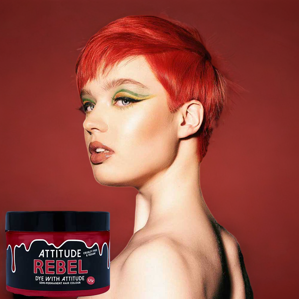 Attitude Hair Dye - Rebel UV Semi permanent hairdye - Red/Orange